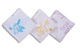 ‘Adorable Animals’ Organic cotton muslin Wash Cloth 3 pack